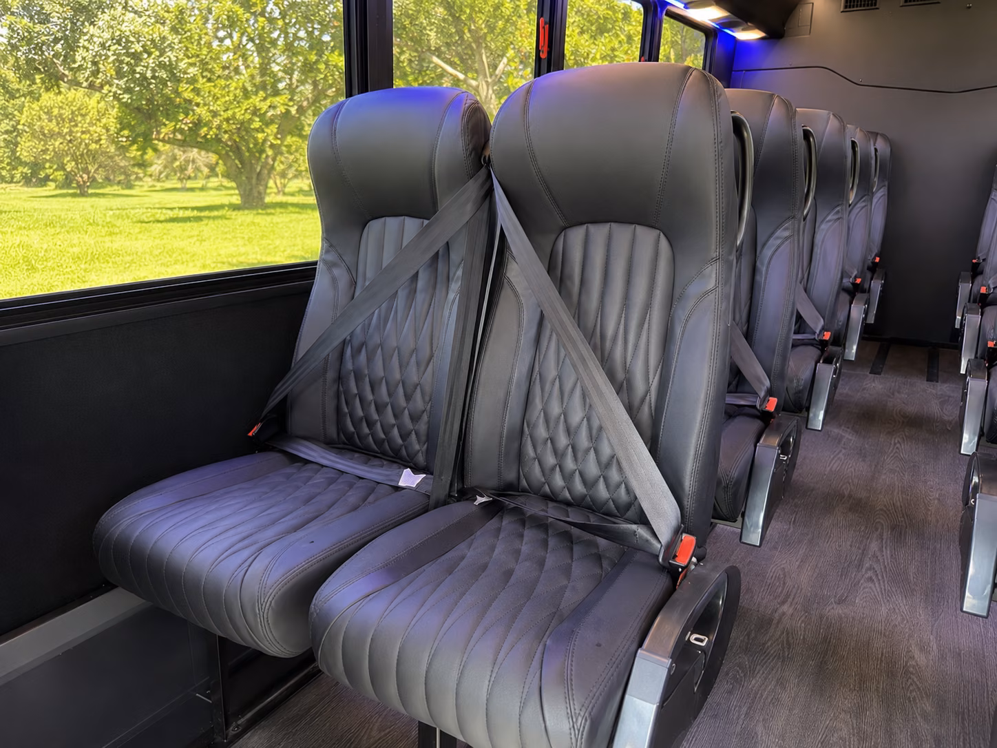 bismarck 18 passenger minibus inside