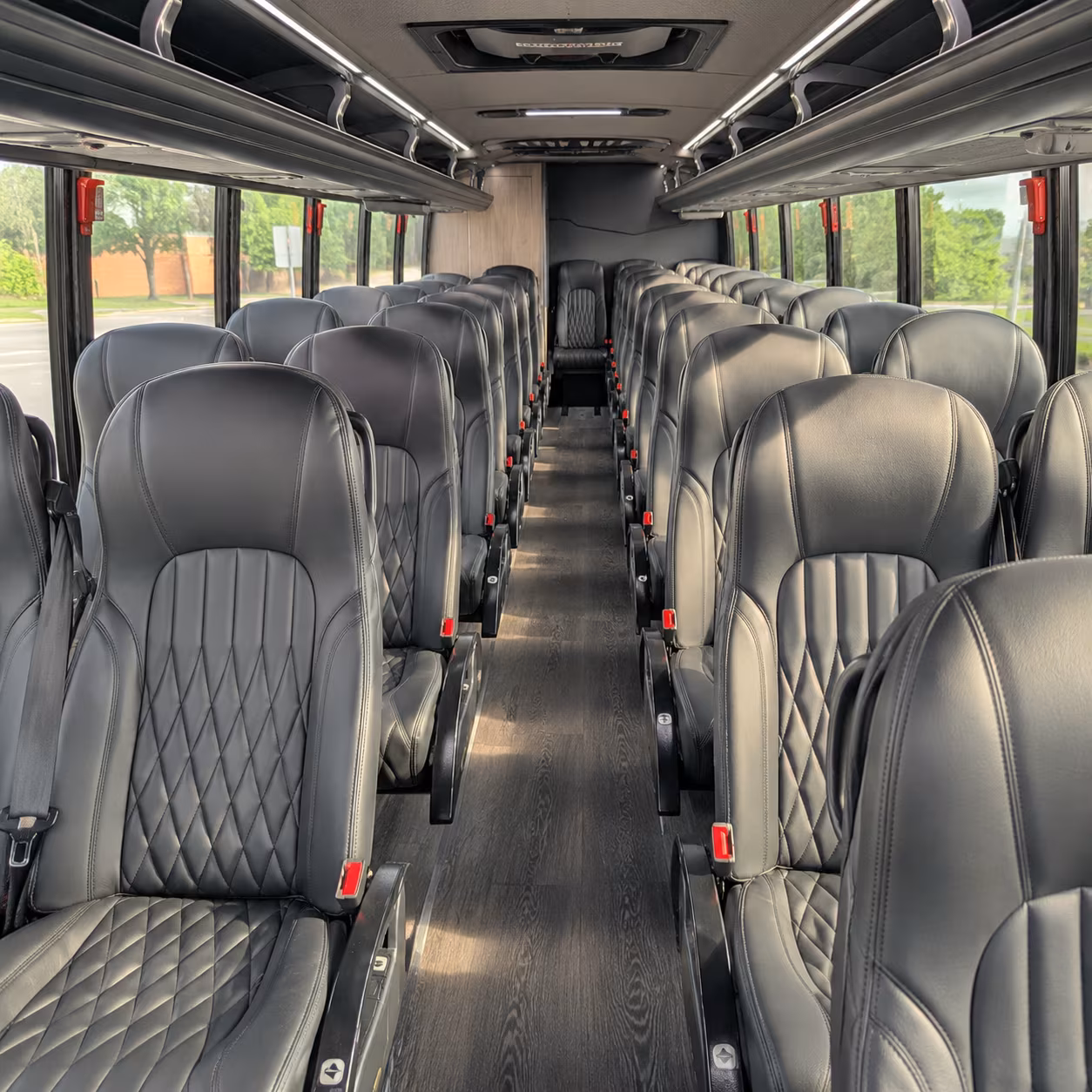bismarck 25 passenger minibus interior