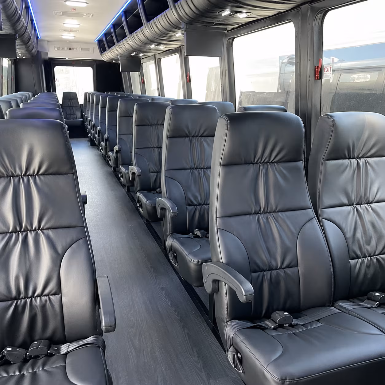 bismarck 28 passenger minibus interior
