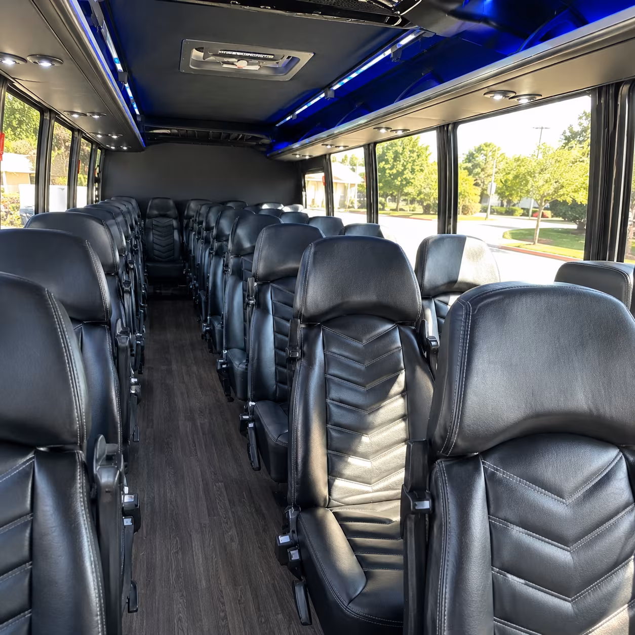 bismarck 35 passenger minibus inside