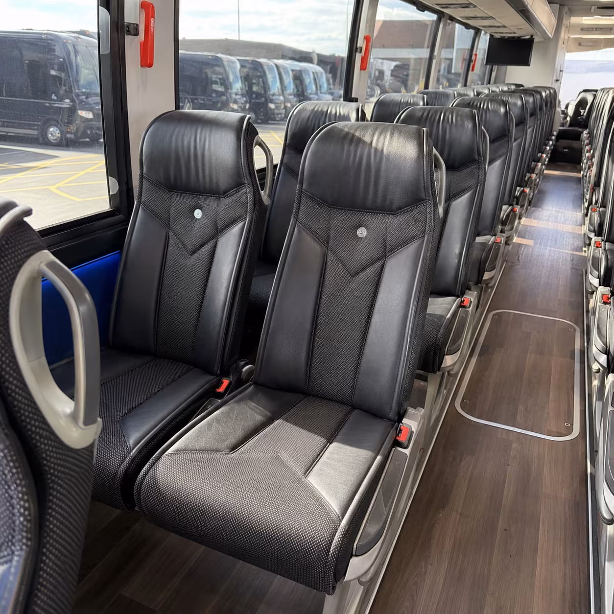 bismarck 40 passenger charter bus interior