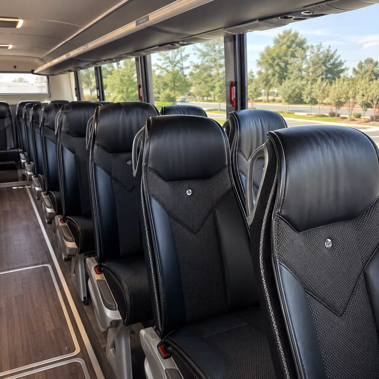 bismarck 45 passenger charter bus interior