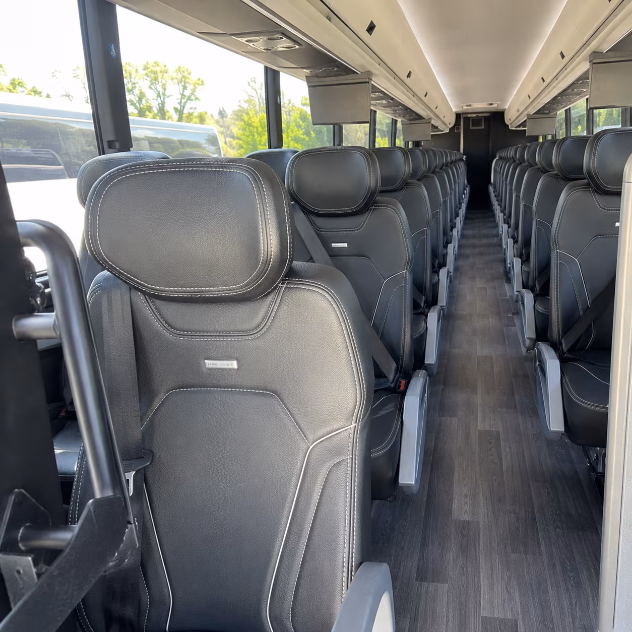 bismarck 47 passenger charter bus interior