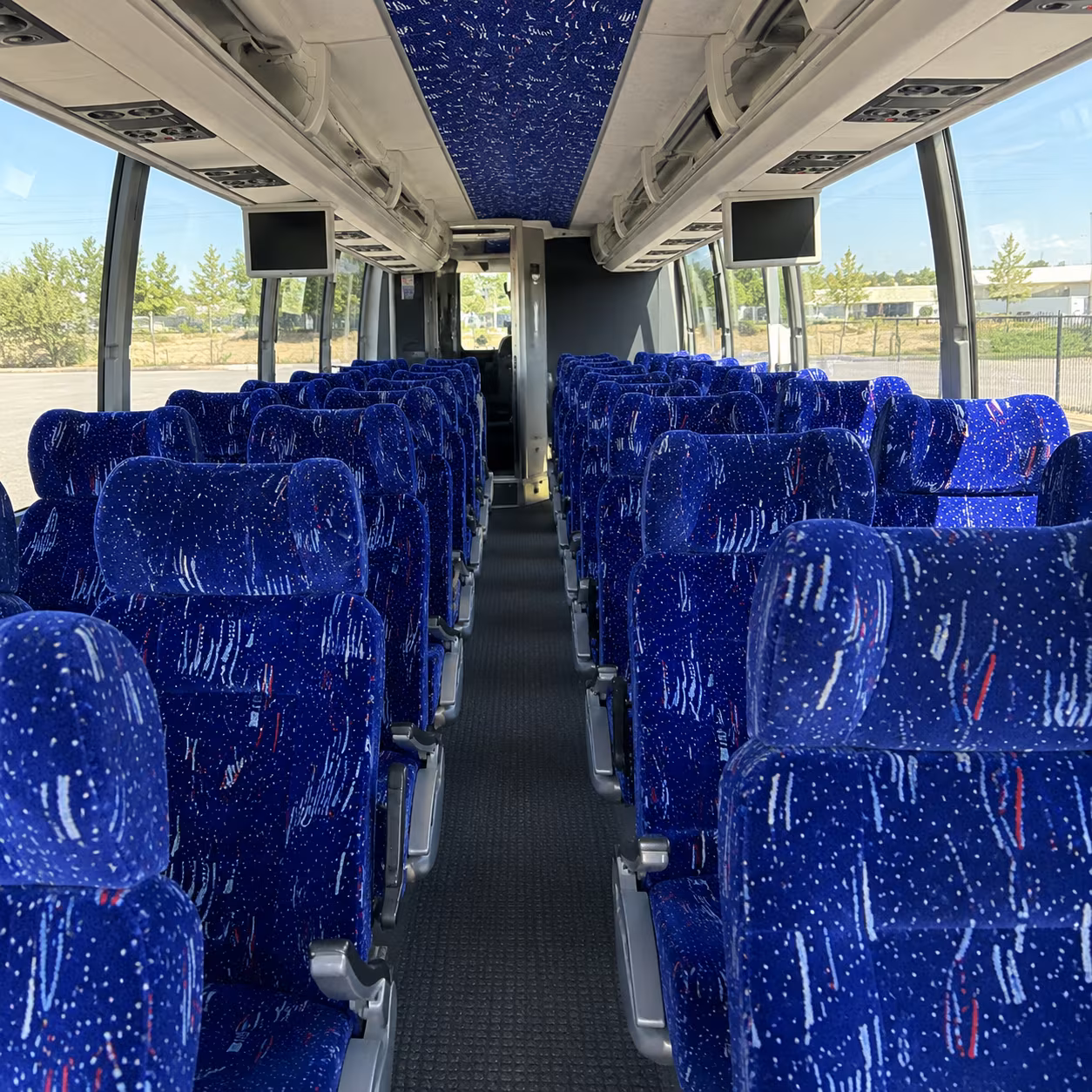 bismarck 54 passenger charter bus interior