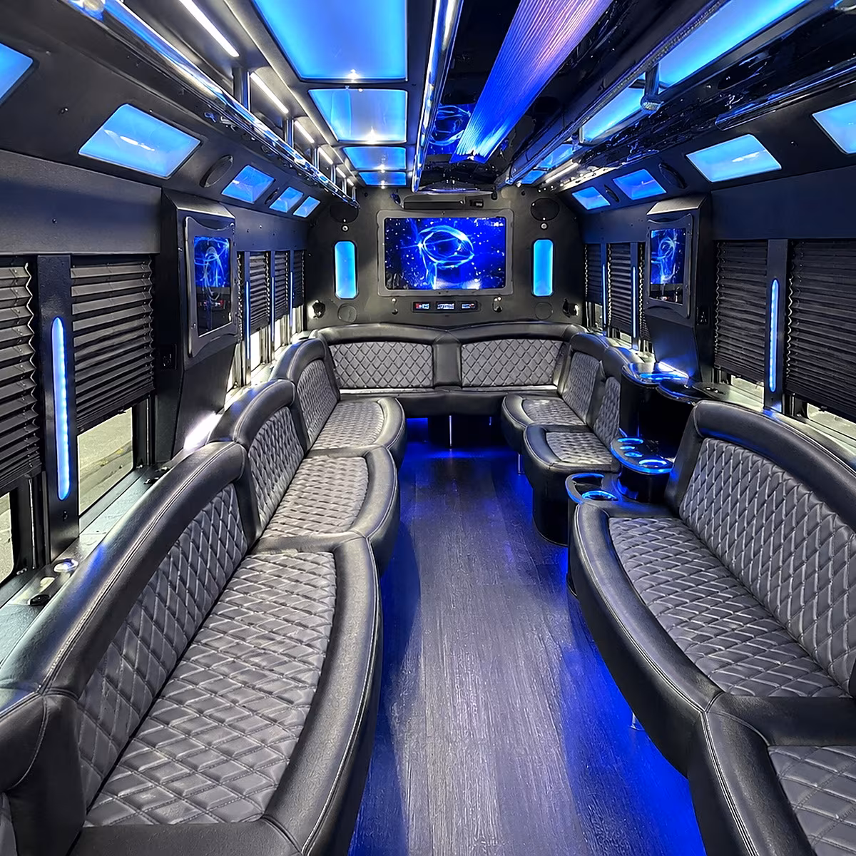 large scale corporate shuttle buses for bismarck s energy and agriculture conferences