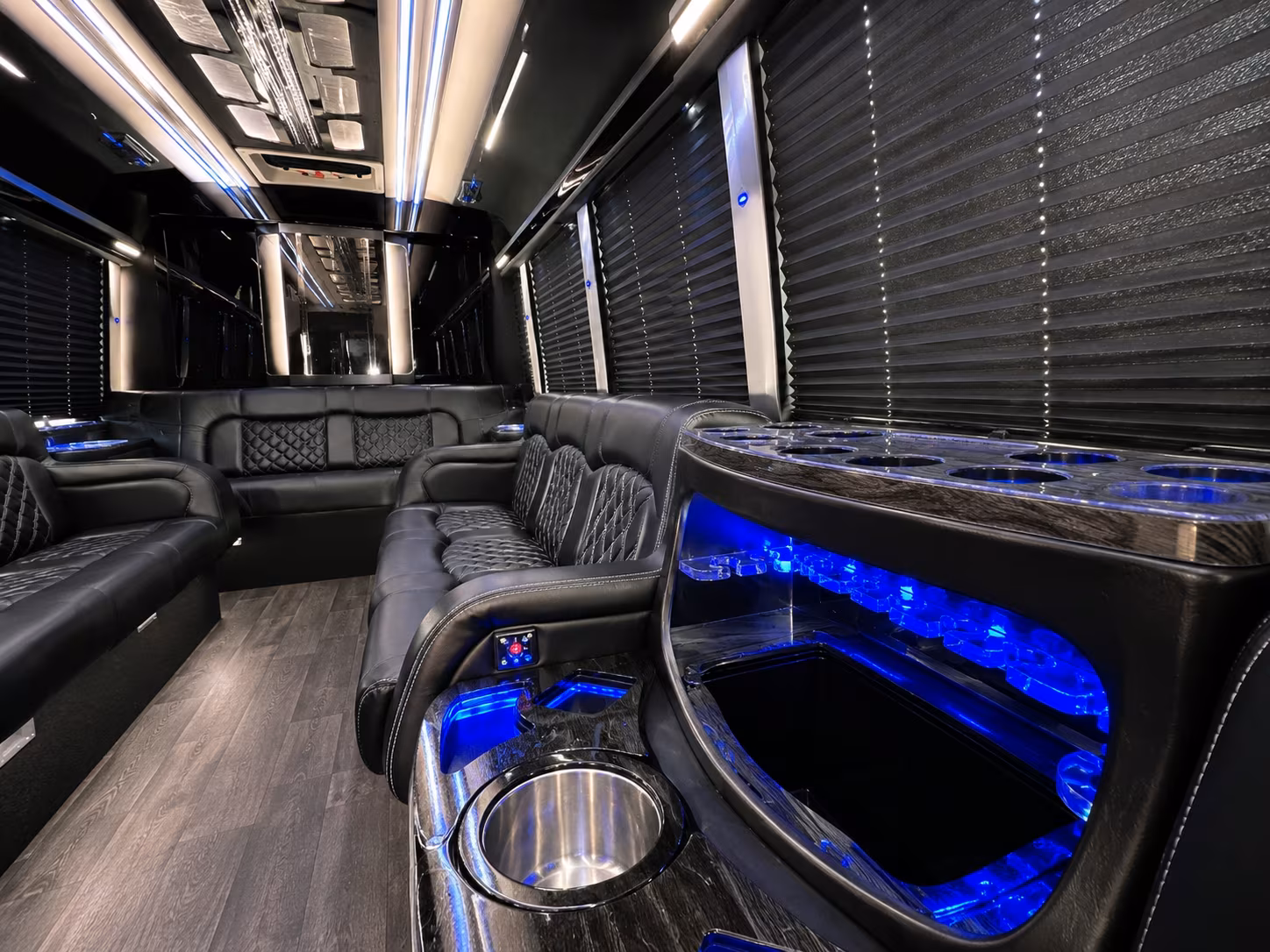 wedding day bridal party buses in bismarck north dakota